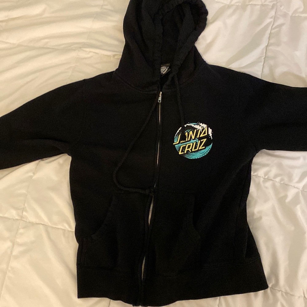 Black Santa Cruz zip up